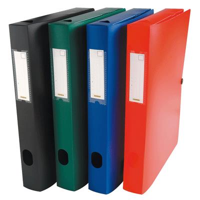 Boite De Classement En Polypropylene 7/10è Dos 100mm Noir