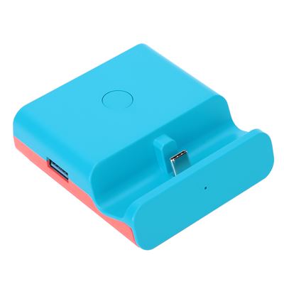 Adaptateur de Convertisseur Vidéo HDMI Station de Charge pour Switch Bleu