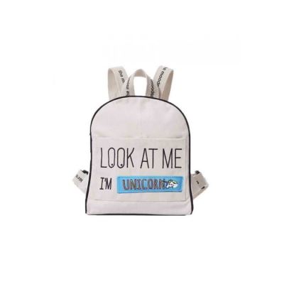Sac à dos Moodkid écru Patch UNICORN