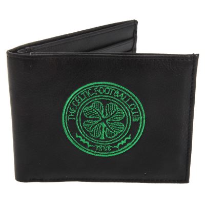 Celtic FC - Portefeuille officiel en cuir (Taille unique) (Noir) - UTSG527