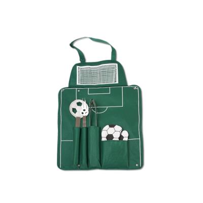 Tablier barbecue : football et accessoires drole humoristique homme femme marrant insolite