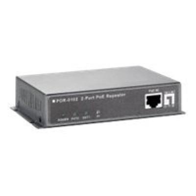 LevelOne POR-0102 2-Port PoE Repeater - relais - Ethernet, Fast Ethernet, Gigabit Ethernet