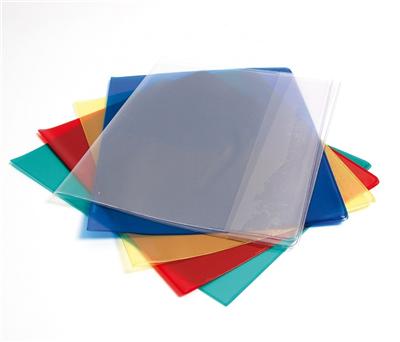 Protège-Cahier Cristal 24/100ème 17x22cm Transparent Bleu