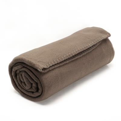 Plaid polaire Uno Marron Taupe 130x170 cm