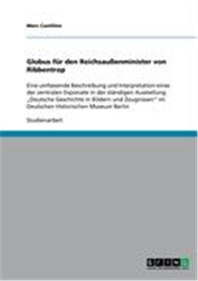 Globus für den Reichsaußenminister von Ribbentrop