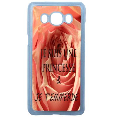 Coque Rigide Originale Humour Princesse Je T'emmerde Samsung Galaxy J7 2016