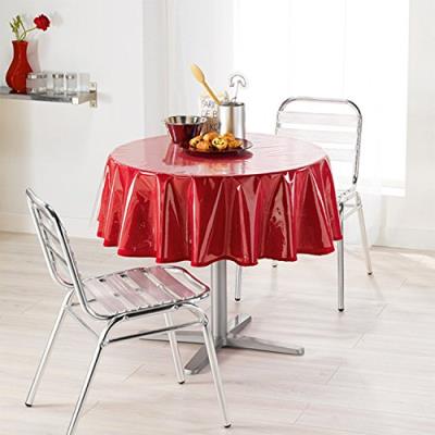 Nappe protection pvc transparent ronde 180 cm