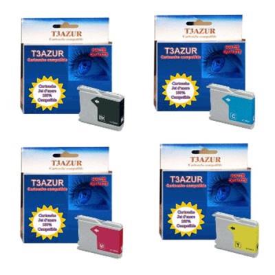 Pack De 4 Cartouches D’encre Pour Brother MFC-440CN, MFC-465CN, MFC-5460CN – Compatible Haute Capacité