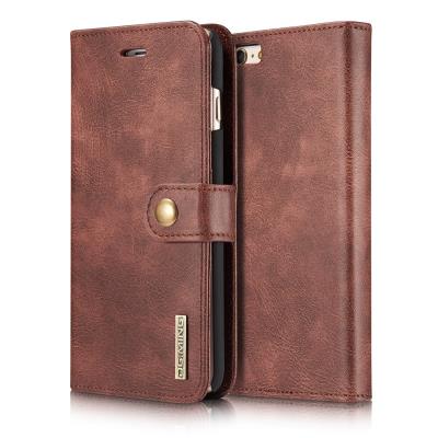 Etui en PU DG.MING pour iPhone 6s 6 Split Detachable Back - Rouge