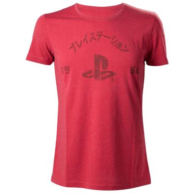 Sony PlayStation - T-Shirt Red Melange Print 1994 (S)