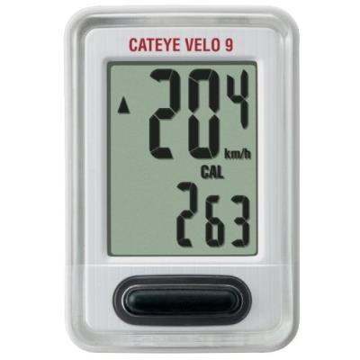 Cateye velo 9 cc-vl 820 compteur filaire blanc