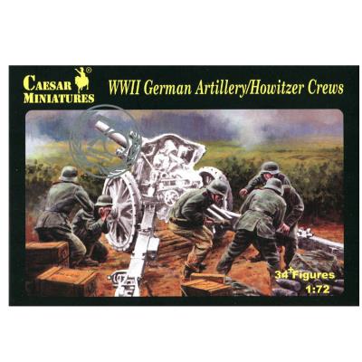 Figurines 2ème Guerre Mondiale : Artilleurs allemand pour canon Caesar Miniatures