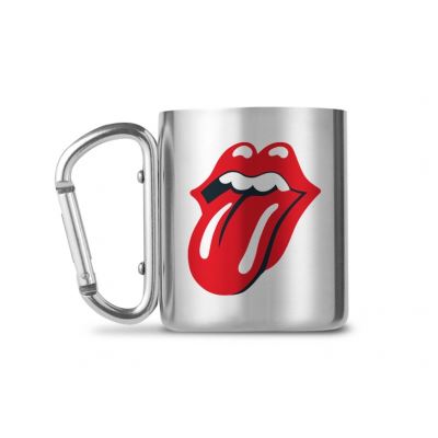 GB Eye mug Langue et lèvres argent/noir 250 ml