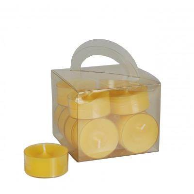 12 bougies chauffe-plats Jaune
