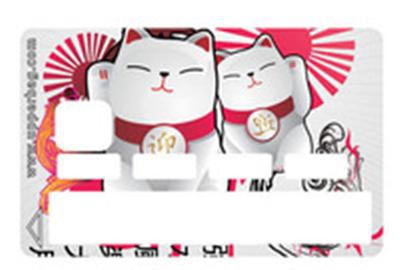 Sticker Carte de Crédit Japonese Cat