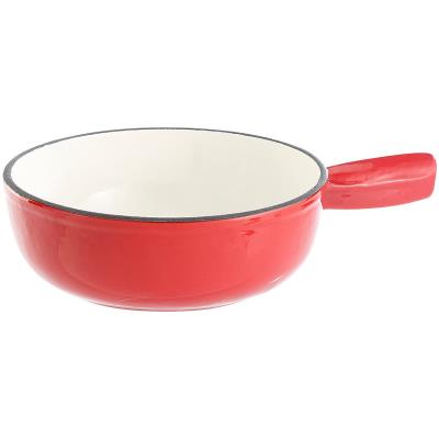 Caquelon en fonte émaillée avec anse 24 cm