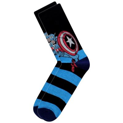 Captain America Chaussettes Marvel Homme - une paire