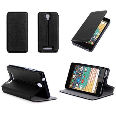 Etui luxe Acer Liquid Zest Plus 4G 2016 Cuir Style avec stand - Housse Folio Flip Cover coque de protection Acer Zest + - Accessoires pochette XEPTIO case !