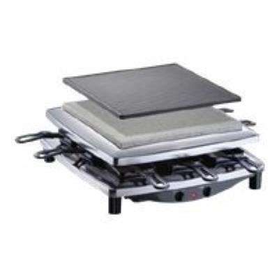 Steba RC 3 Plus Chrom - raclette/grill/hete steen