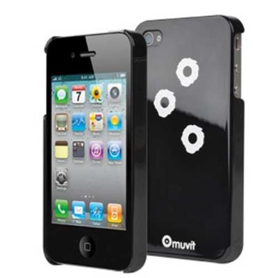 Muvit coque Glossy noire impacts iPhone 4