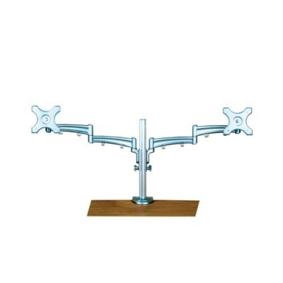 Value - Bras de support double pour écran LCD - Réglable en hauteur - Support de bureau - Image 3