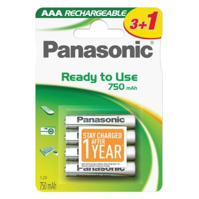 Pile rechargeable Panasonic EVOLTA AAA LR03 x4 750 mAh