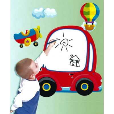 Autocollants pour décoration de chambre - Stickers avec tableau blanc pour feutres- Ensemble 5 pièces !