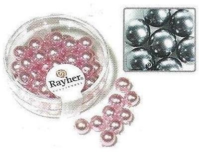 Perles en verre "Renaissance" , 6 mm ø - Anthracite