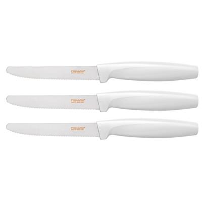 Fiskars 1015988 tischmesserset ff, 3 pièces-blanc