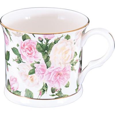 Creative tops royal bouquet porcelaine pied palais tasse with gold rim par tops creative