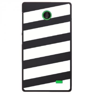 Coque rigide pour Nokia X avec impression Motifs bandes blanches