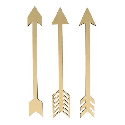 Formes en bois flèches 3 pièces - artémio