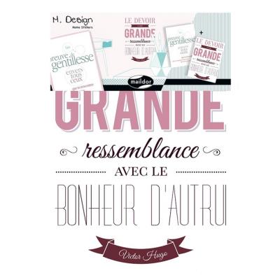 Stickers muraux M.Design citations Victor Hugo 2 planches
