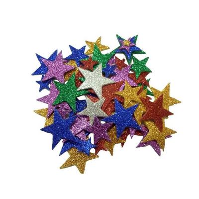 Sticker en mousse flocons de neige pailletés 240 pièces - sodertex