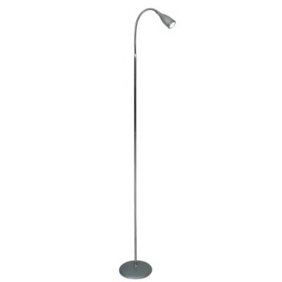 Naeve 239259 Lampe Sur Pied À Led À Longueur Ajustable De 135 À 155 Cm Et Ø 18 Cm Argentchrome