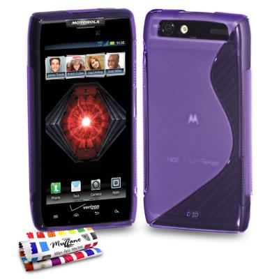 Coque Souple ORIGINALE Ultra Fine Violet , Le S,  Premium de MUZZANO pour MOTOROLA XT912