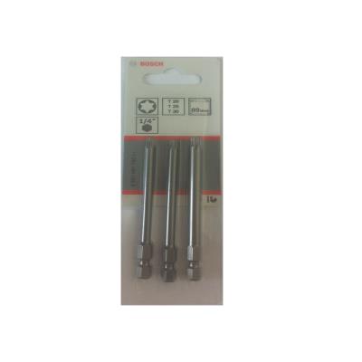 Set De 3 Embouts De Vissage Extra-Dur Torx T20 T25 T30 L 89 Mm Bosch 2607001760