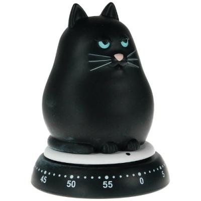 BENGT EK 618B MINUTEUR EN FORME DE CHAT NOIR