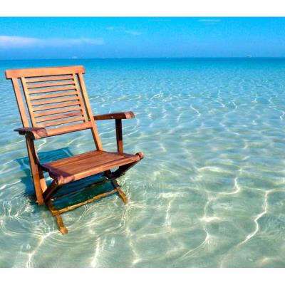 fauteuil en teck huilé modèle pliant, fauteuil de jardin