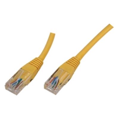 Unshielded rj45 network cable cat5e 3.00 m yellow