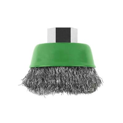 Bosch 2608622061 Brosse Boisseau, Inoxydable 65 Mm, 0,3 Mm, M14, à Fils Ondulés En Inox Convient pour Travaux De Nettoyage Facil