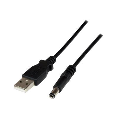 StarTech.com 2m USB to Type N Barrel Cable - USB to 5.5mm 5V DC Power Cable - voedingskabel - 2 m