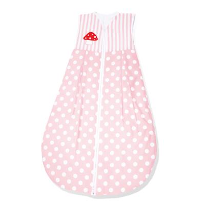 Pinolino - Gigoteuse bébé hiver 110 cm - Rose à ronds blancs