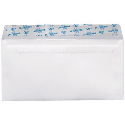 La Couronne - Enveloppes Blanches Velin Dl 90g Bs - Boite De 500