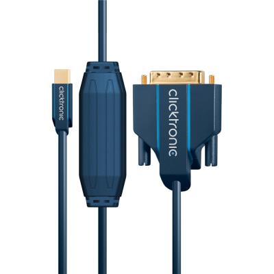 Clicktronic 70749 câble 3 m bleu