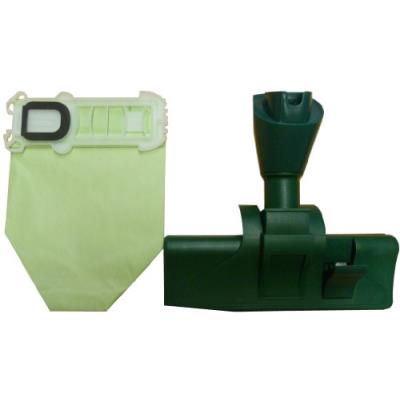 Mister vac a913 pack de 12 sacs filtrants en papier pour aspirateurs vorwerk kobold vk 135 et 136 et une brosse commutable à embout ovale