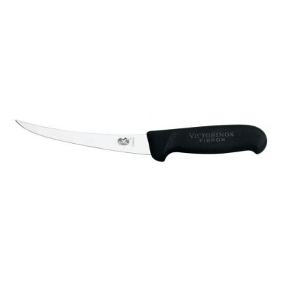 Couteau à désosser lame renversée 12 cm, manche fibrox noir Victorino