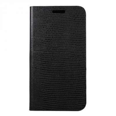 Etui Folio Anymode sous licence Samsung Galaxy A3 noir aspect croco