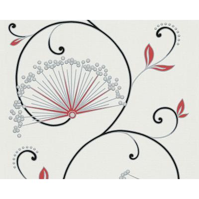 Papier peint EXP FLAMENCO ROUGE FD BLANC Lot de 12