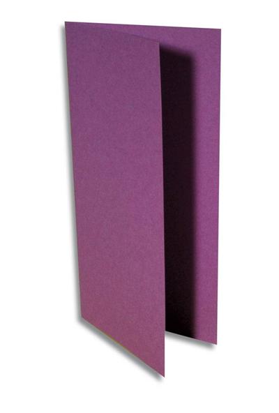 Paquet de 25 cartes pliées Pollen 106x213mm Violine 210g
